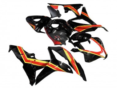 Purchase 2007-2008 Honda CBR600RR Motorcycle Fairings - Red Gold Glossy Black Canada