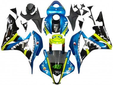 Purchase 2007-2008 Honda CBR600RR Motorcycle Fairings - Green Yellow Glossy Black Shark 46 Canada