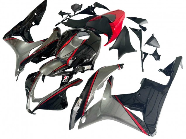 2007-2008 Honda CBR600RR Motorcycle Fairings - Silver Red Glossy Black Canada