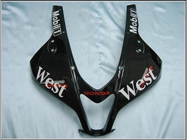 2007-2008 Honda CBR600RR Motorcycle Fairings - Glossy Black White West Canada