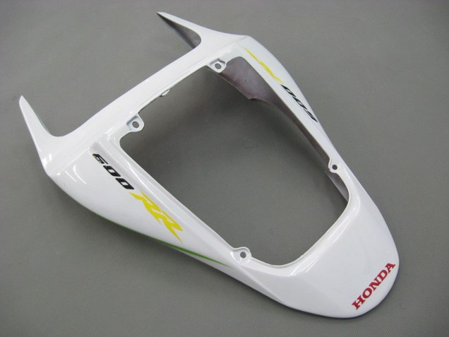 2007-2008 Honda CBR600RR Motorcycle Fairings - White Green Yellow Glossy Black Hannspree Canada