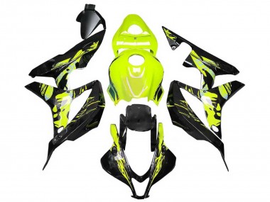 Purchase 2007-2008 Honda CBR600RR Motorcycle Fairings - Yellow Glossy Black Canada