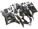 2009-2012 Honda CBR600RR Motorcycle Fairings - Matte Black Gold Canada