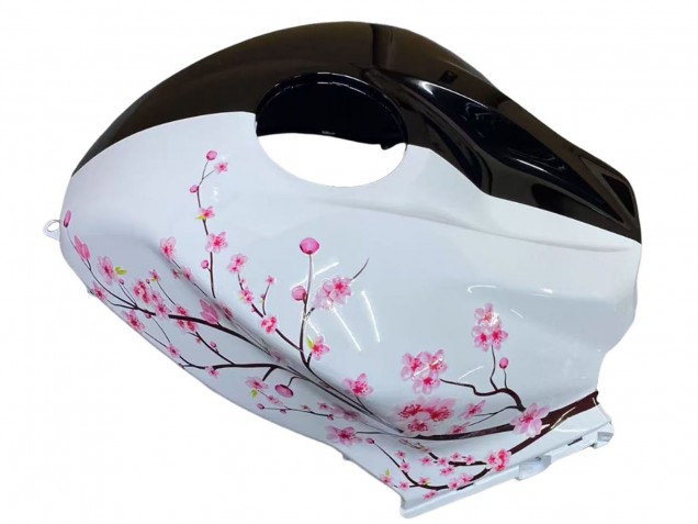 2009-2012 Honda CBR600RR Motorcycle Fairings - White Cherry Blossom Glossy Black Canada