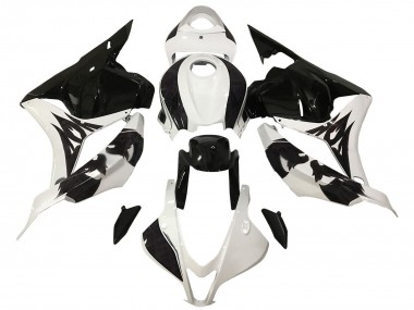 Purchase 2009-2012 Honda CBR600RR Motorcycle Fairing - White Glossy Black Canada