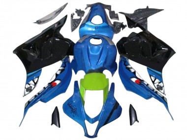 Purchase 2009-2012 Honda CBR600RR Motorcycle Fairings - Blue Green Glossy Black Shark Canada