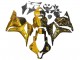 2009-2012 Honda CBR600RR Motorcycle Fairings - Gold Glossy Black Canada