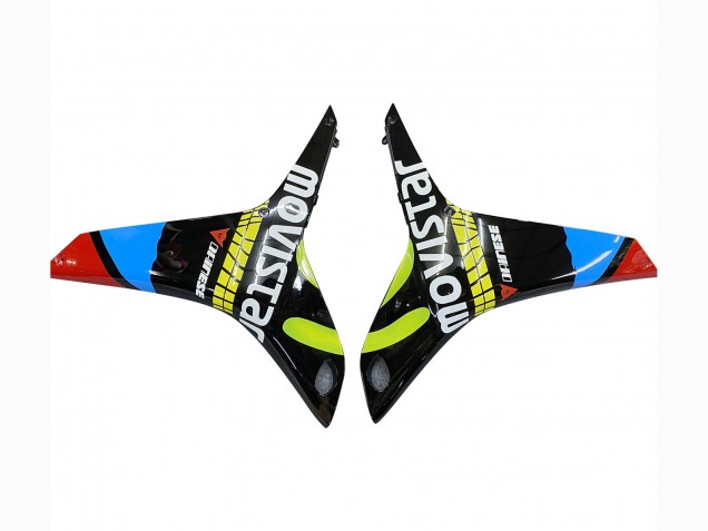2009-2012 Honda CBR600RR Motorcycle Fairings - Black Multicolor MoviStar Canada