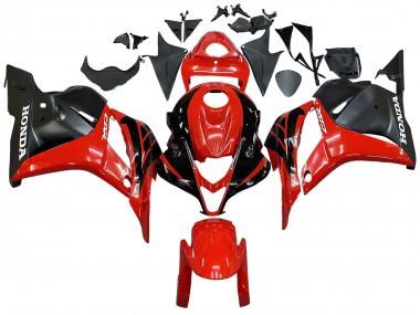 Purchase 2009-2012 Honda CBR600RR Motorcycle Fairings - Red Glossy Black Matte Black Stripe Canada