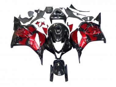 Purchase 2009-2012 Honda CBR600RR Motorcycle Fairings - Red Glossy Black Canada