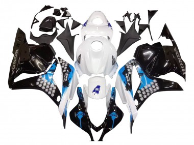 Purchase 2009-2012 Honda CBR600RR Motorcycle Fairings Kit - White Blue Glossy Black Canada