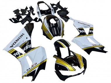 Purchase 2013-2023 Honda CBR600RR Motorcycle Fairings - White Gold Glossy Black Repsol Canada