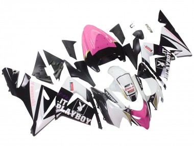 Purchase 2004-2005 Kawasaki ZX10R Motorcycle Fairings - Black Pink White Playboy Motul Canada