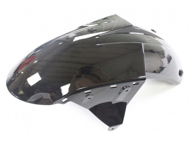 2004-2005 Kawasaki ZX10R Motorcycle Fairings - Black with Green Flame Ninja Canada