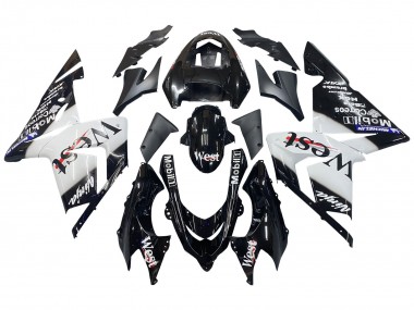 Purchase 2004-2005 Kawasaki ZX10R Motorcycle Fairings - White Black West Ninja Canada