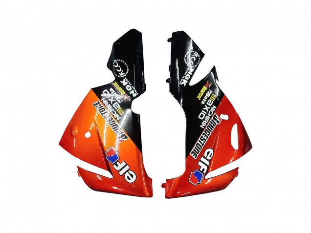 2004-2005 Kawasaki ZX10R Motorcycle Fairings - Burnt Orange Black Monster Elf Canada