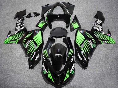Purchase 2006-2007 Kawasaki ZX10R Motorcycle Fairings - Glossy Black Green Canada