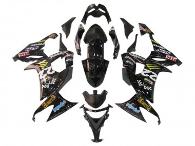 Purchase 2006-2007 Kawasaki ZX10R Motorcycle Fairings - Glossy Black Red Blue Yellow Monster Canada