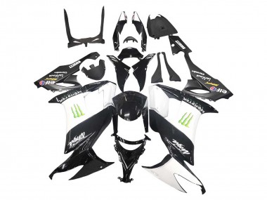 Purchase 2008-2010 Kawasaki ZX10R Motorcycle Fairings - Glossy Black White Green Monster Elf Canada
