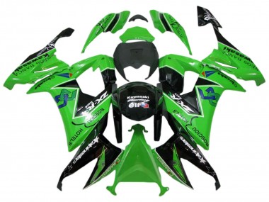 Purchase 2008-2010 Kawasaki ZX10R Motorcycle Fairings - Green Glossy Black Rosciou Hotels Canada