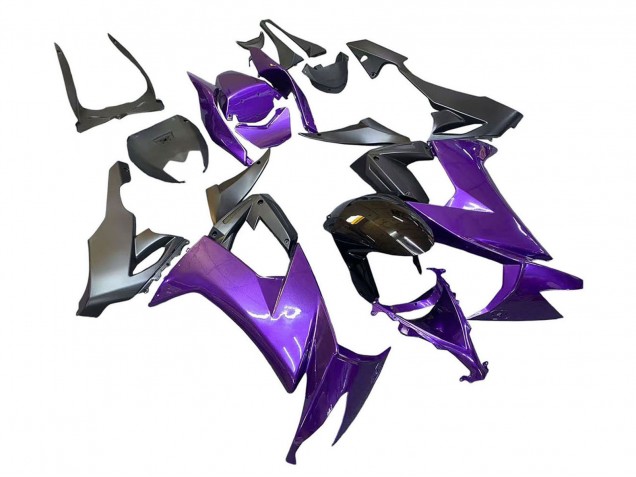 2008-2010 Kawasaki ZX10R Motorcycle Fairings - Purple Black Canada