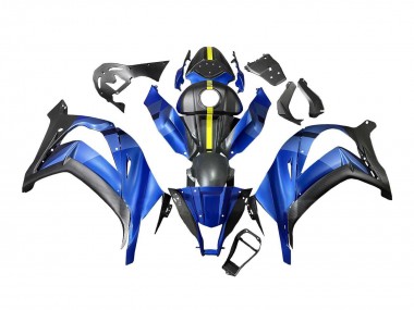 Purchase 2008-2010 Kawasaki ZX10R Motorcycle Fairings - Blue Yellow Matte Black Canada