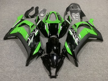 Purchase 2011-2015 Kawasaki ZX10R Motorcycle Fairings - Green Glossy Black Matte Black Canada
