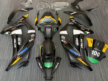 Purchase 2011-2015 Kawasaki ZX10R Motorcycle Fairings - Matte Black White Yellow Green Elf Trick Star Frtr 100 Canada
