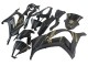 2011-2015 Kawasaki ZX10R Motorcycle Fairings - Matte Black Gold Snow Elf Canada
