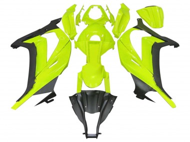 Purchase 2011-2015 Kawasaki ZX10R Motorcycle Fairings - Fluorescent Green Matte Black Canada