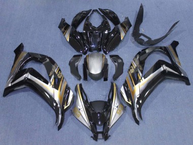 Purchase 2016-2020 Kawasaki ZX10R Motorcycle Fairings - Glossy Black Silver Gold 93 Canada