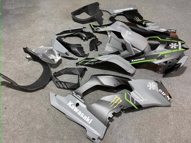 2021-2026 Kawasaki ZX10R Motorcycle Fairings - Grey Matte Black Green White Elf Snow Monster Canada
