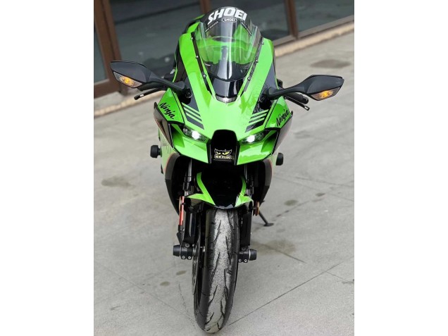 2021-2026 Kawasaki ZX10R Motorcycle Fairings - Green Glossy Black Canada