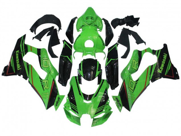 2021-2026 Kawasaki ZX10R Motorcycle Fairings - Green Glossy Black Canada