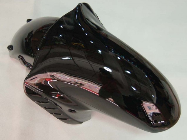 2006-2011 Kawasaki ZX14R ZZR1400 Motorcycle Fairing - Glossy Black Green Flame Canada