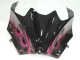 2006-2011 Kawasaki ZX14R ZZR1400 Motorcycle Fairings - Glossy Black Red Pink Flame Canada