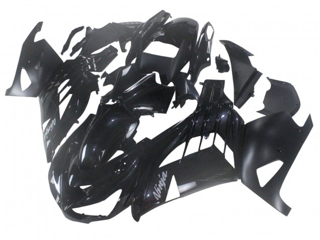 2012-2024 Kawasaki ZX14R ZZR1400 Motorcycle Fairing - Glossy Black Matte Black White Ninja Canada