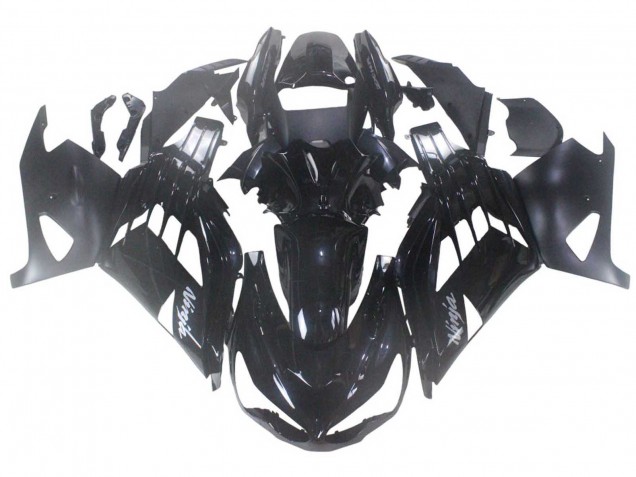 2012-2024 Kawasaki ZX14R ZZR1400 Motorcycle Fairing - Glossy Black Matte Black White Ninja Canada