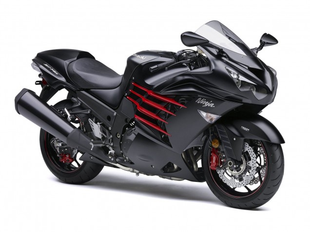 2012-2024 Kawasaki ZX14R ZZR1400 Motorcycle Fairings - Matte Black Red White Ninja Canada