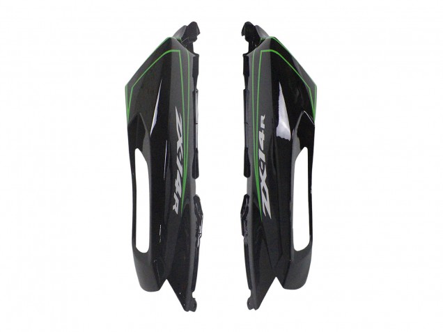 2012-2024 Kawasaki ZX14R ZZR1400 Motorcycle Fairings - Green Glossy Black Stripe Canada