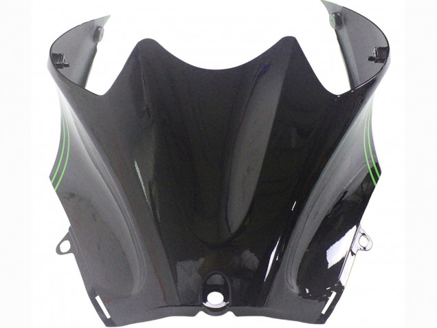 2012-2024 Kawasaki ZX14R ZZR1400 Motorcycle Fairings - Green Glossy Black Stripe Canada