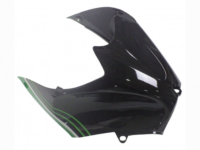 2012-2024 Kawasaki ZX14R ZZR1400 Motorcycle Fairings - Green Glossy Black Stripe Canada