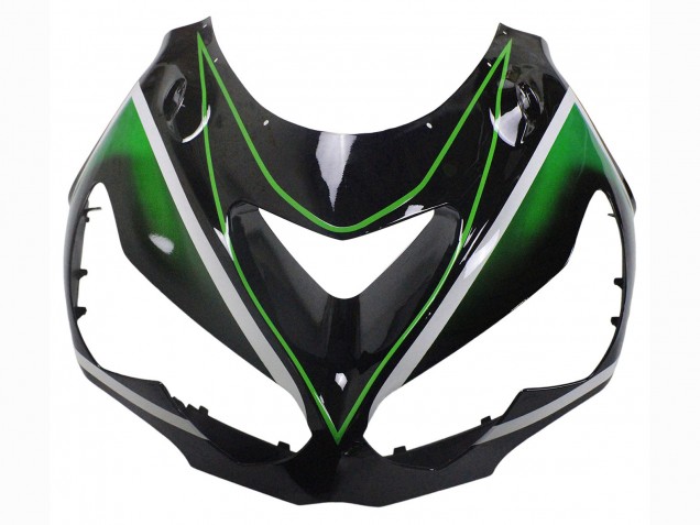 2012-2024 Kawasaki ZX14R ZZR1400 Motorcycle Fairings - Green Glossy Black Stripe Canada