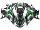 2012-2024 Kawasaki ZX14R ZZR1400 Motorcycle Fairings - Green Glossy Black Stripe Canada