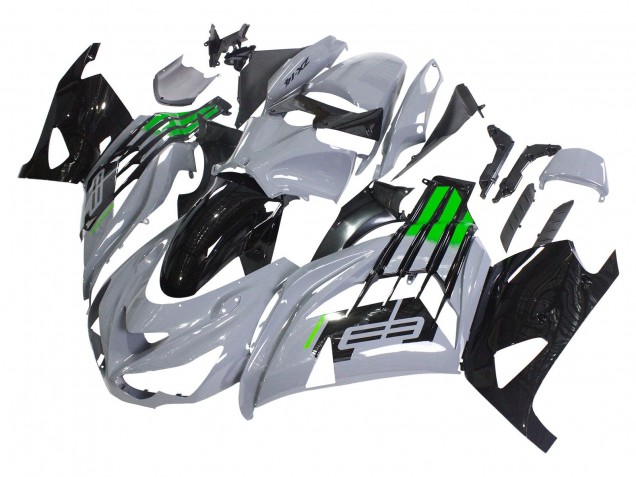 2012-2024 Kawasaki ZX14R ZZR1400 Motorcycle Fairings - Grey Green Black Canada