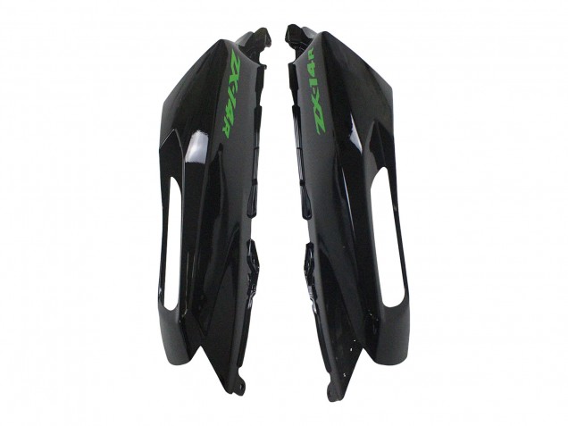 2012-2024 Kawasaki ZX14R ZZR1400 Motorcycle Fairing Kits - Green Glossy Black Canada