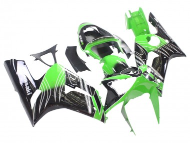 Purchase 2003-2004 Kawasaki ZX6R Motorcycle Fairings - Green White Black Canada