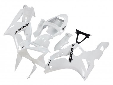 Purchase 2003-2004 Kawasaki ZX6R Motorcycle Fairings - White Black Decals Canada