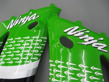 Purchase 2003-2004 Kawasaki ZX6R Motorcycle Fairings - Green White Black Elf Bridgestone Canada