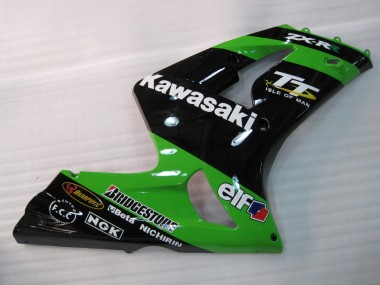 Purchase 2003-2004 Kawasaki ZX6R Motorcycle Fairings - Green Black Elf Bridgestone Canada